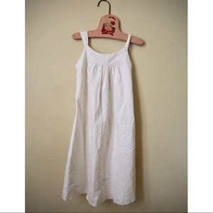 Baby Gap White with Gold Polka Dot dress
